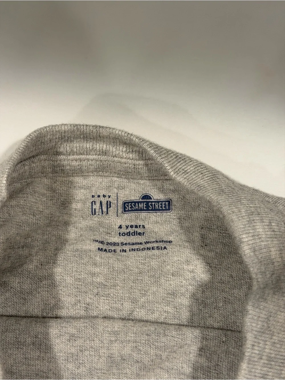 GAP Sesame Street Gray Long-Sleeve Halloween Tee